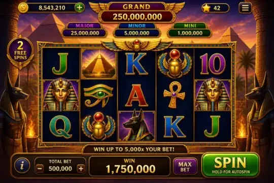 Egyptian themed slot
